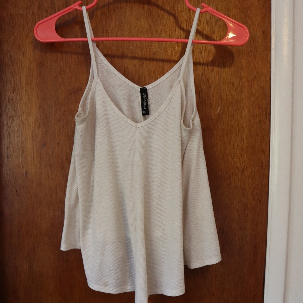 oatmeal colored top